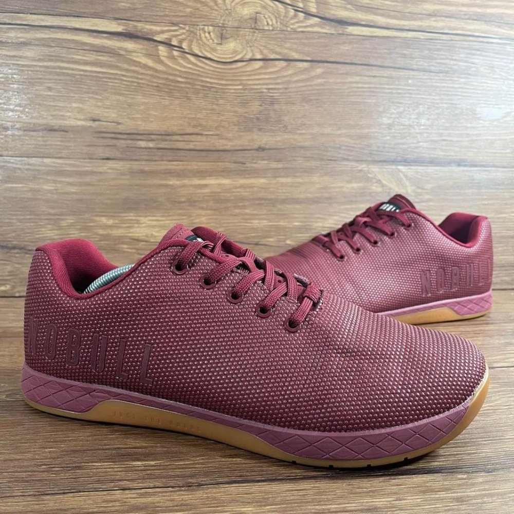 NOBULL Burgundy Athletic Shoes with Gum Sole